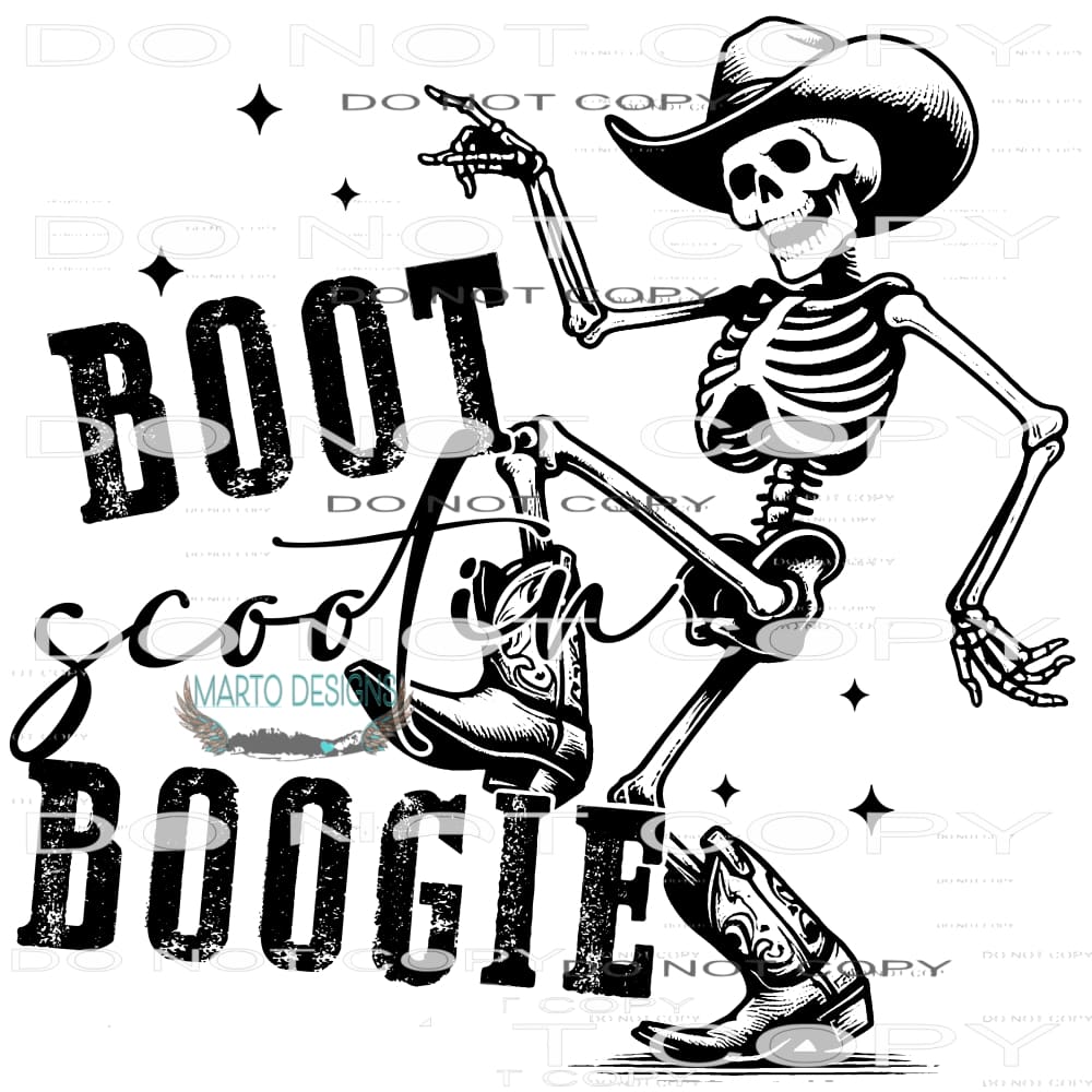 Bootleg Scootin Boogie #9418 Sublimation transfers - Heat