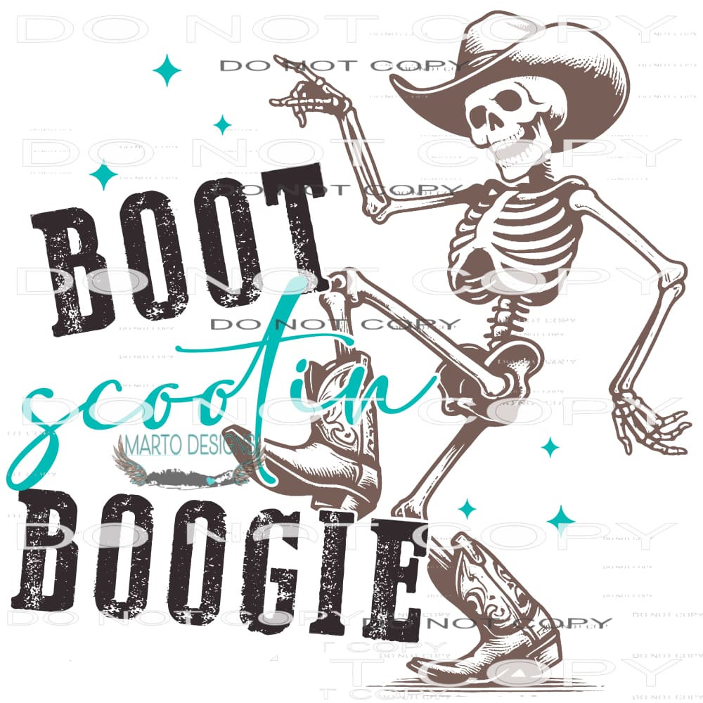 Bootleg Scootin Boogie #9419 Sublimation transfers - Heat