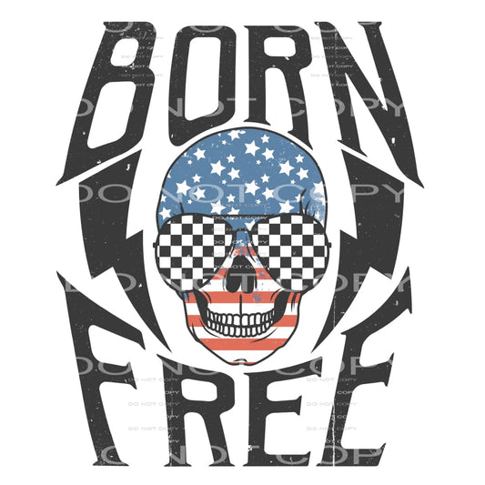 born free skull #6772 Sublimation transfers - Heat Transfer
