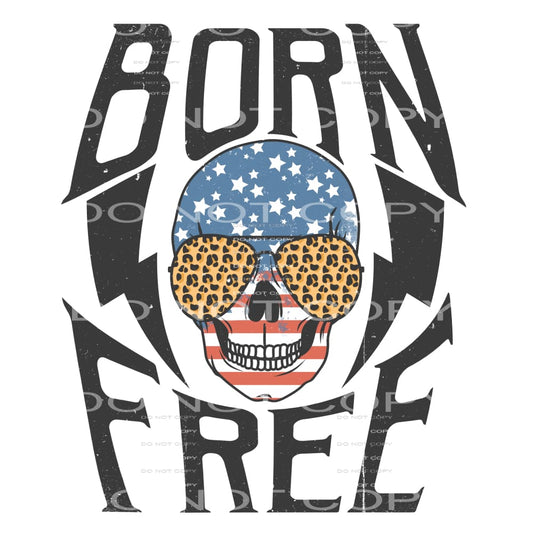 born free skull #6773 Sublimation transfers - Heat Transfer