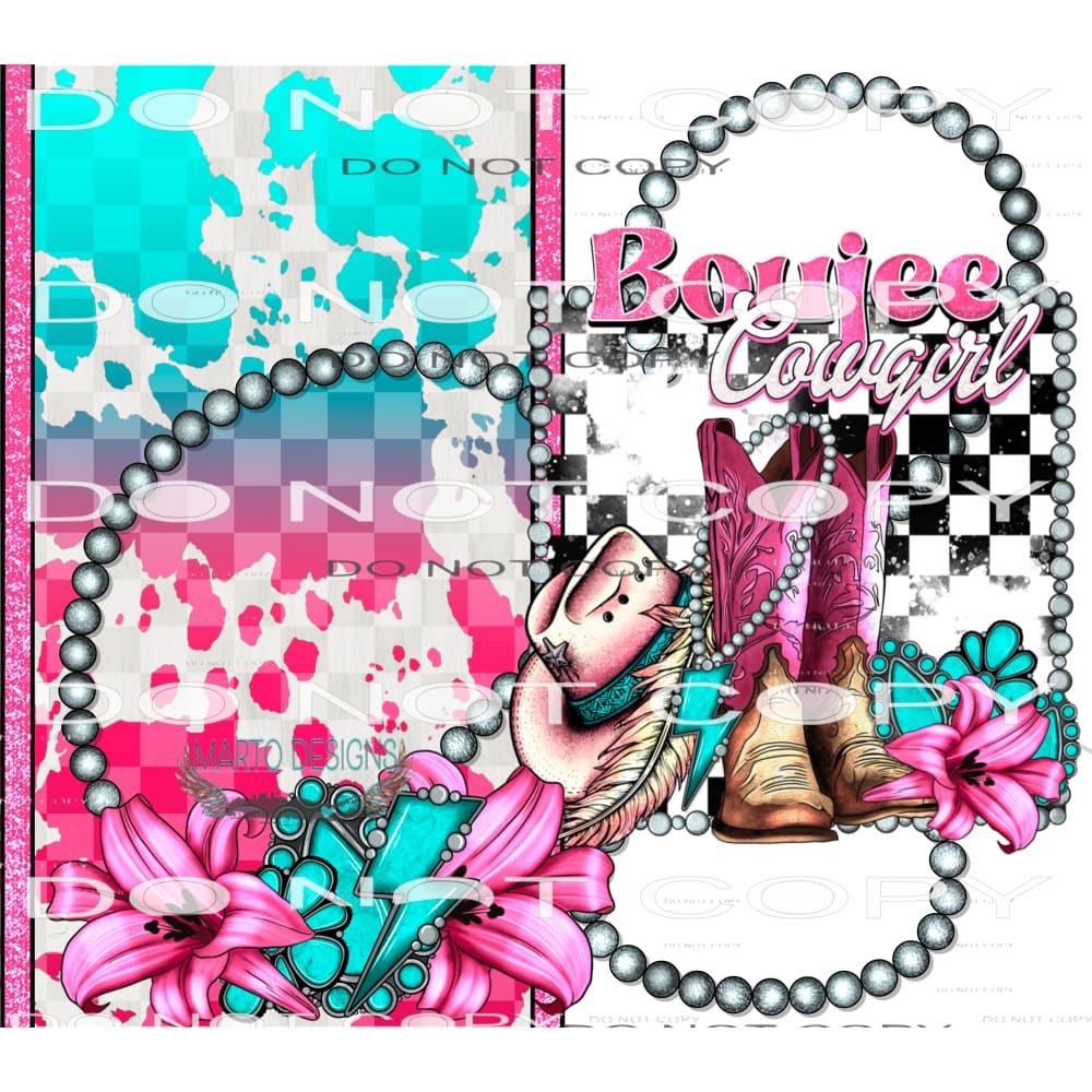 Boujee Cowgirl #9198 Sublimation transfers - Heat Transfer