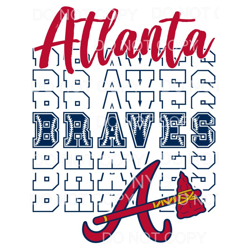 Braves # 3072 Sublimation transfers - Heat Transfer