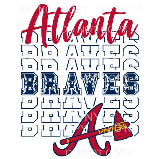 Braves # 3072 Sublimation transfers - Heat Transfer