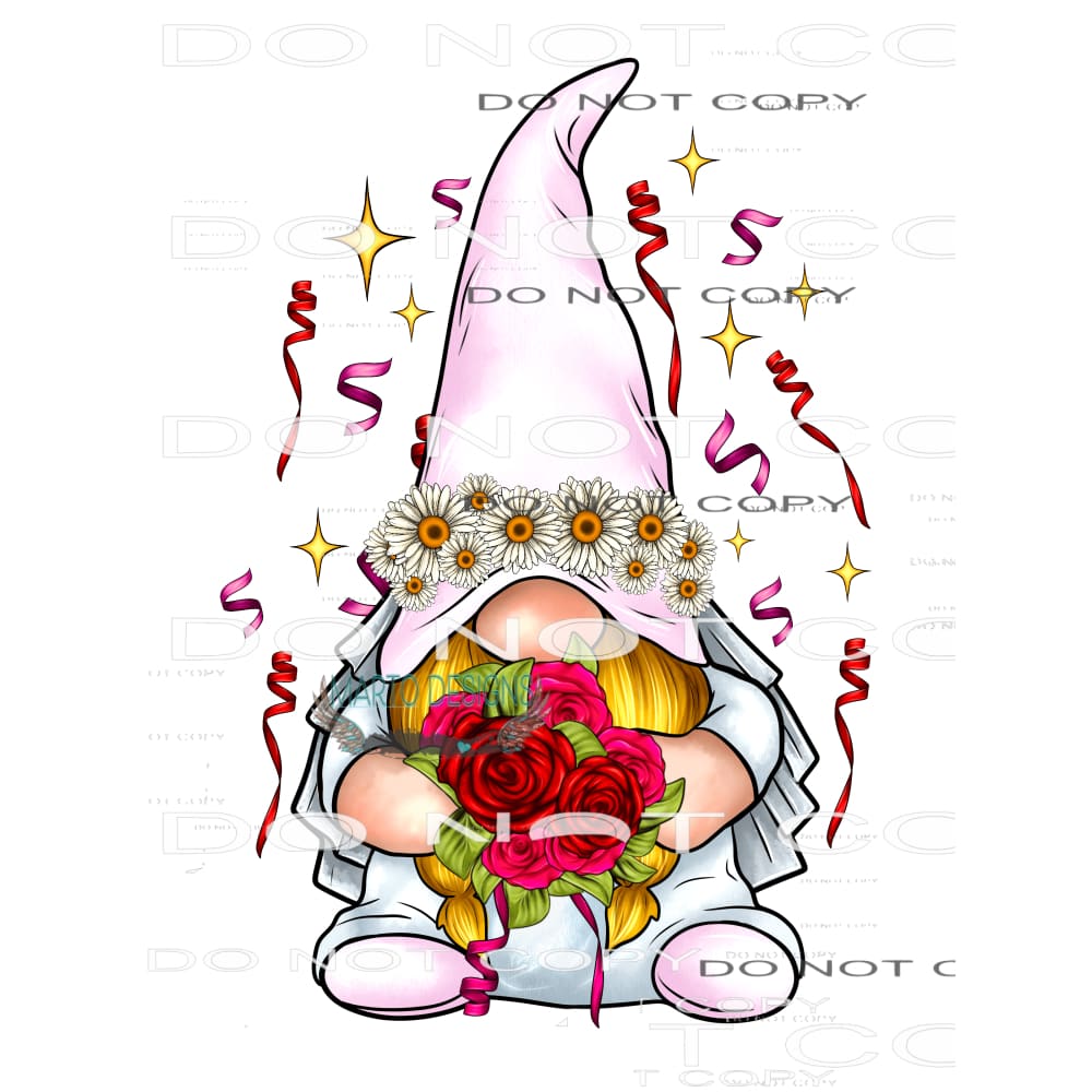 Bride Gnome #8642 Sublimation transfers - Heat Transfer