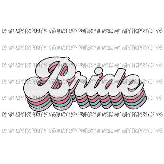 BRIDE Sublimation transfers Heat Transfer