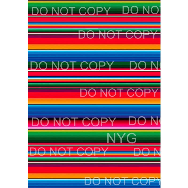 Bright Color Serape Sheet Sublimation transfers - Heat 