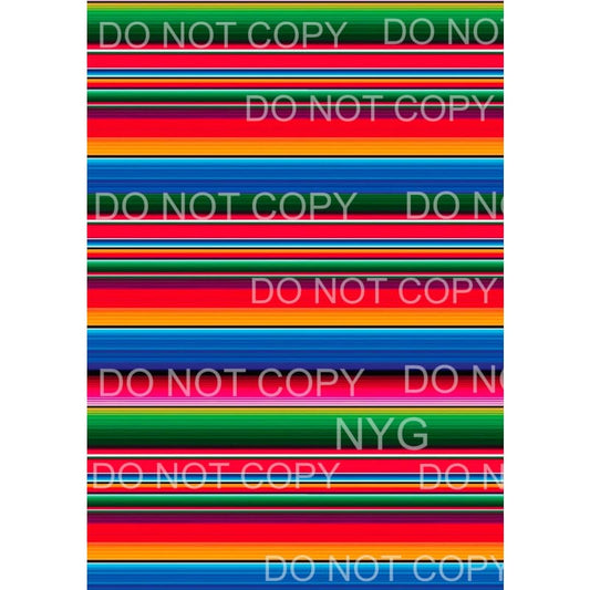 Bright Color Serape Sheet Sublimation transfers - Heat 
