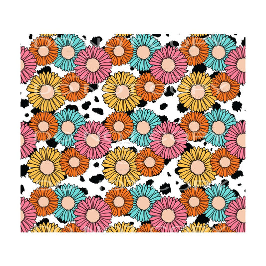 bright floral #6458 Sublimation transfers - Heat Transfer