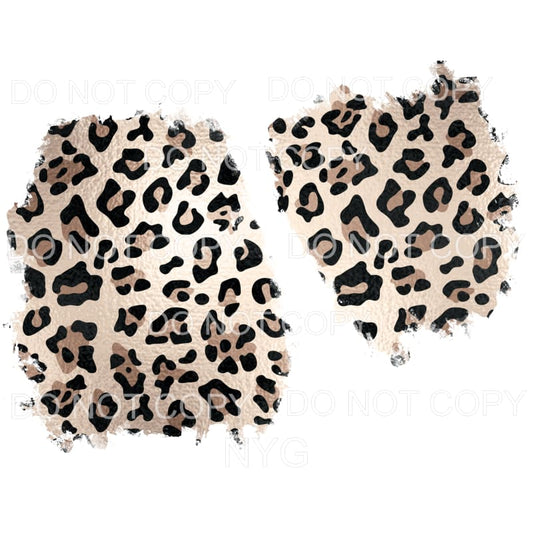 Brown Black Leopard Sheet Sublimation transfers - Heat 