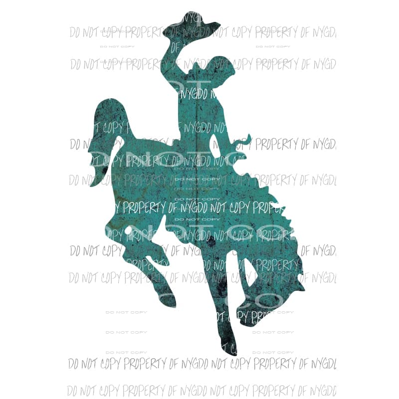 Bucking Horse Cowboy Rodeo #1 Sublimation transfers Heat Transfer