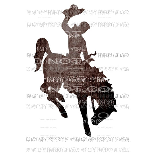 Bucking Horse Cowboy Rodeo #2 Sublimation transfers Heat Transfer