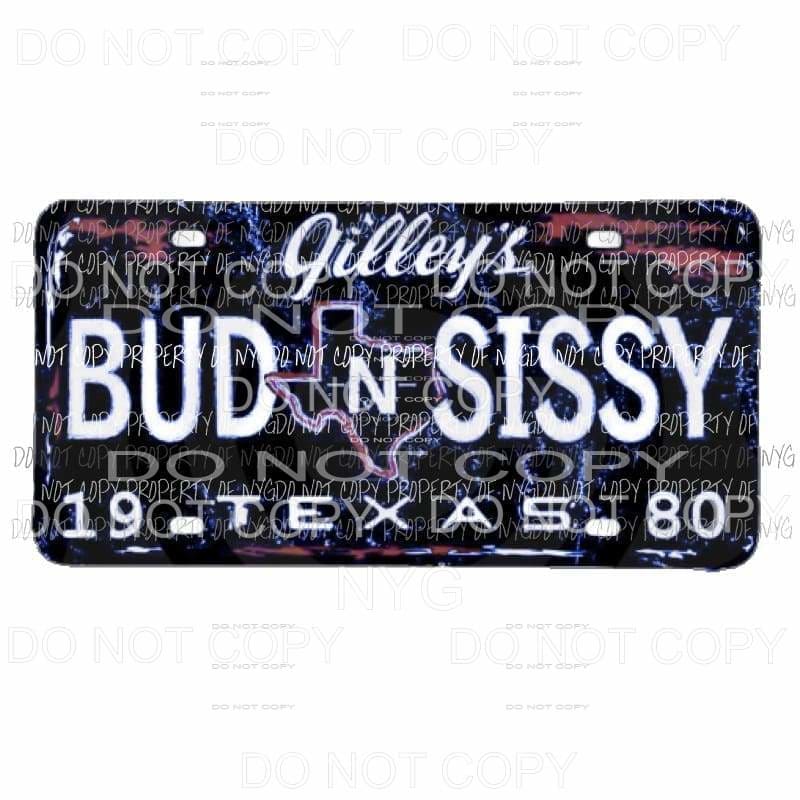 Bud and sissy plate 2 gilleys Sublimation transfers Heat Transfer