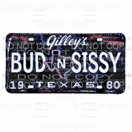 Bud and sissy plate 2 gilleys Sublimation transfers Heat Transfer