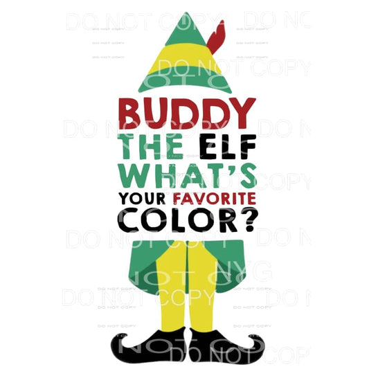 buddy the elf # 9551 Sublimation transfers - Heat Transfer