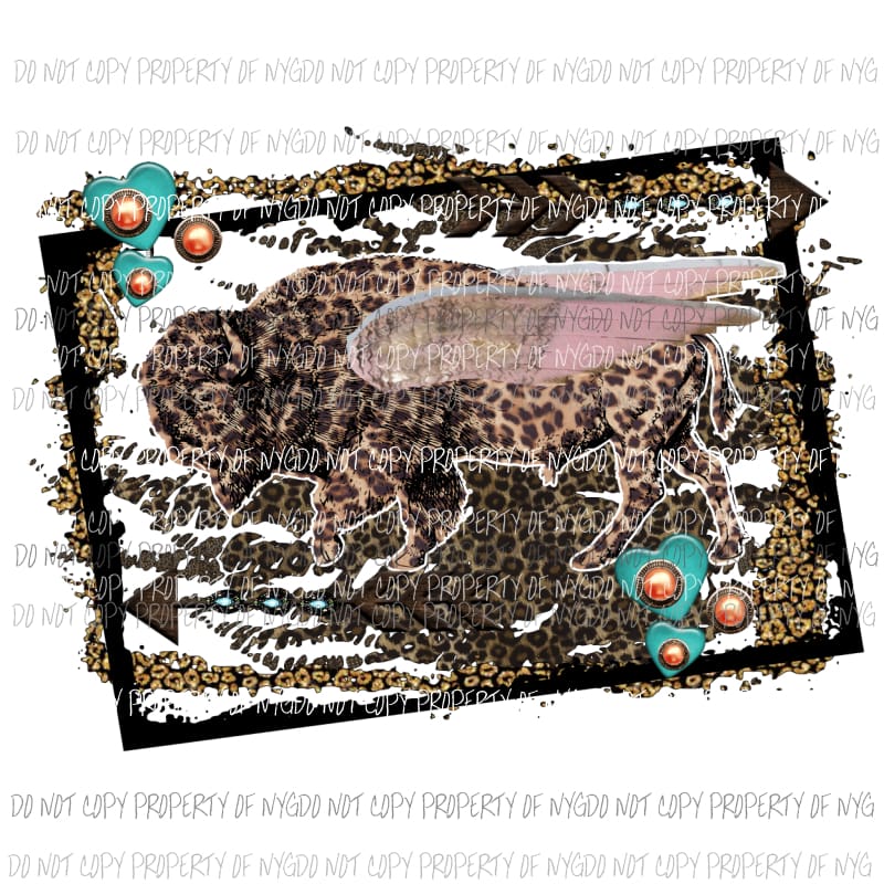 Buffalo Leopard leopard # 9 Sublimation transfers Heat Transfer