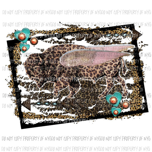 Buffalo Leopard leopard # 9 Sublimation transfers Heat Transfer