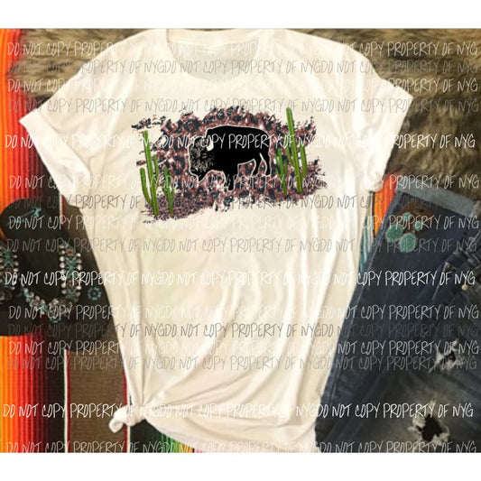 Buffalo Rose gold leopard glitter Sublimation transfers Heat Transfer