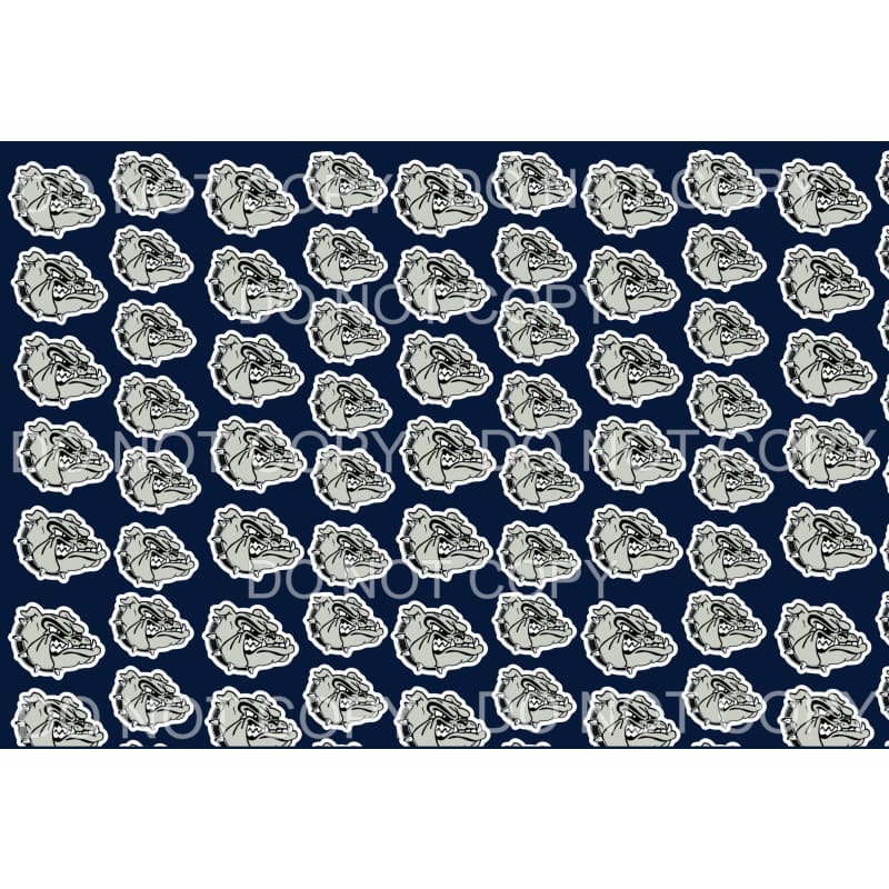 Bulldog navy sheet # 526 Sublimation transfers - Heat 