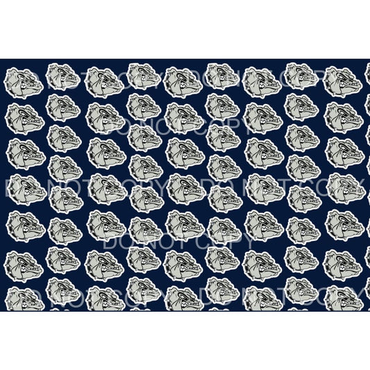 Bulldog navy sheet # 526 Sublimation transfers - Heat 