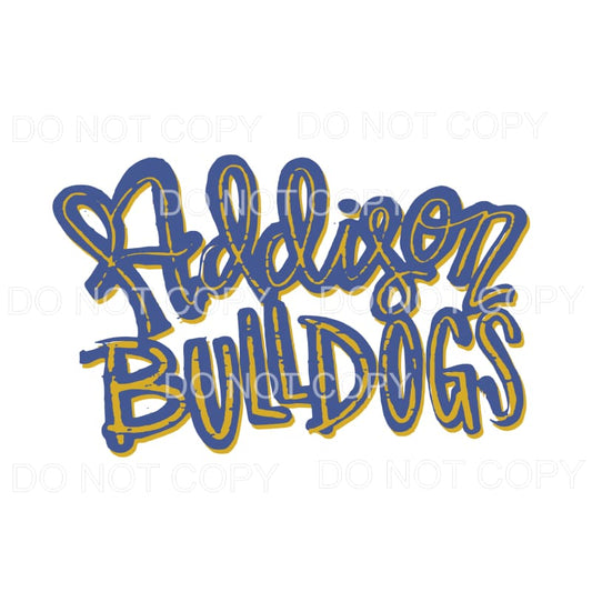 Bulldogs # 296 Sublimation transfers - Heat Transfer