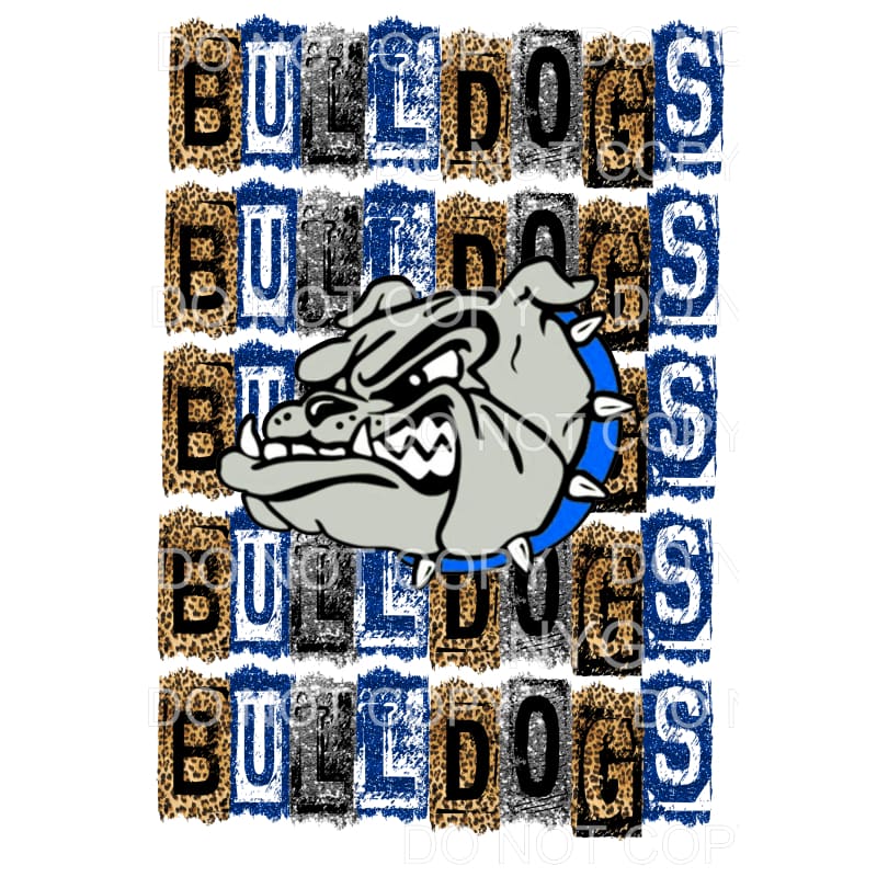 BULLDOGS BLOCK # 108 Sublimation transfers - Heat Transfer
