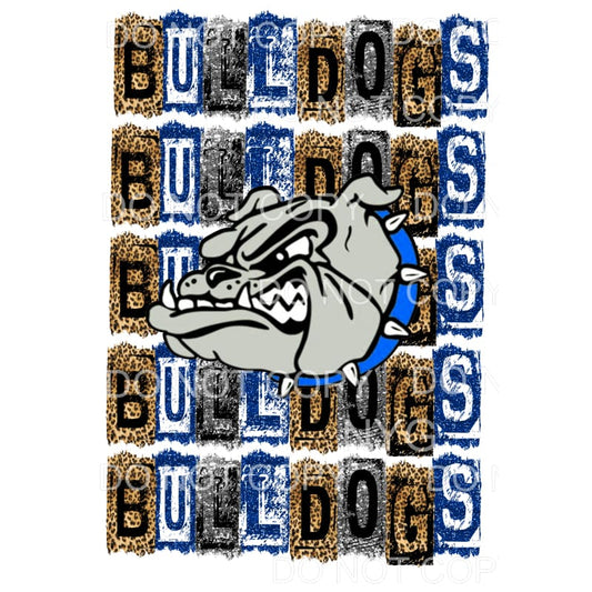 BULLDOGS BLOCK # 108 Sublimation transfers - Heat Transfer
