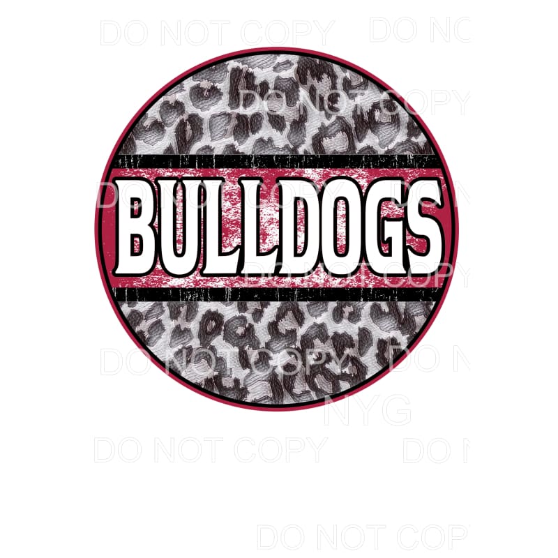 Bulldogs Circle Grunge you choose Colors in dropdown menu 
