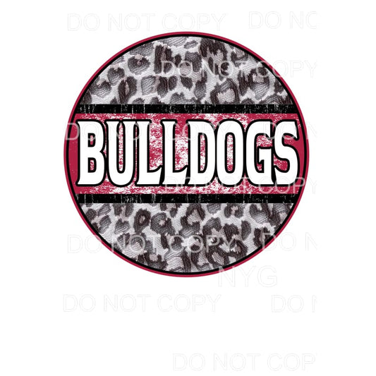 Bulldogs Circle Grunge you choose Colors in dropdown menu 