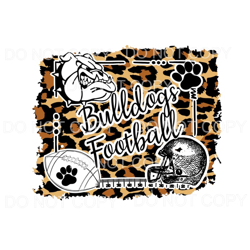 Bulldogs Football you choose color in drop down menu 