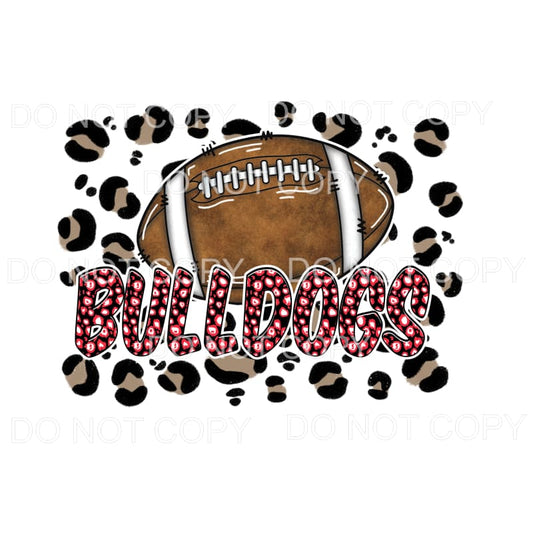 Bulldogs Leopard background Football choose Colors in 