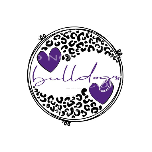 Bulldogs Purple sublimation transfers - Heat Transfer