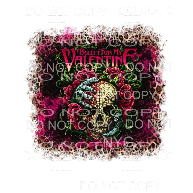 Bullet For My Valentine band pink leopard frame Sublimation 