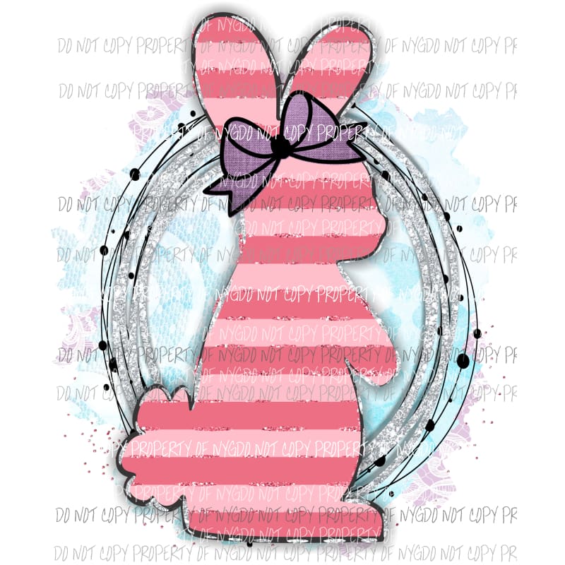 Bunny 8 Sublimation transfers Easter Heat Transfer