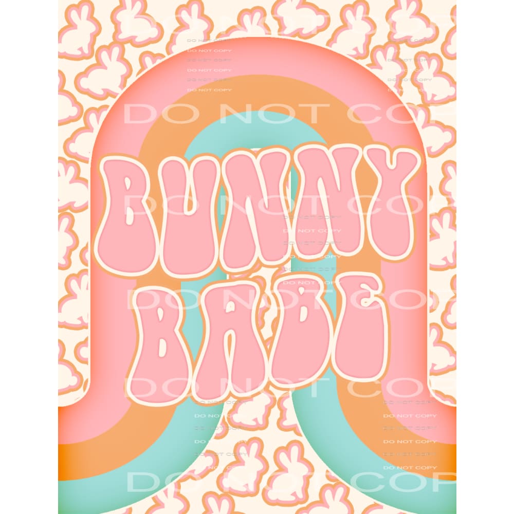 bunny babe #4817 Sublimation transfers - Heat Transfer