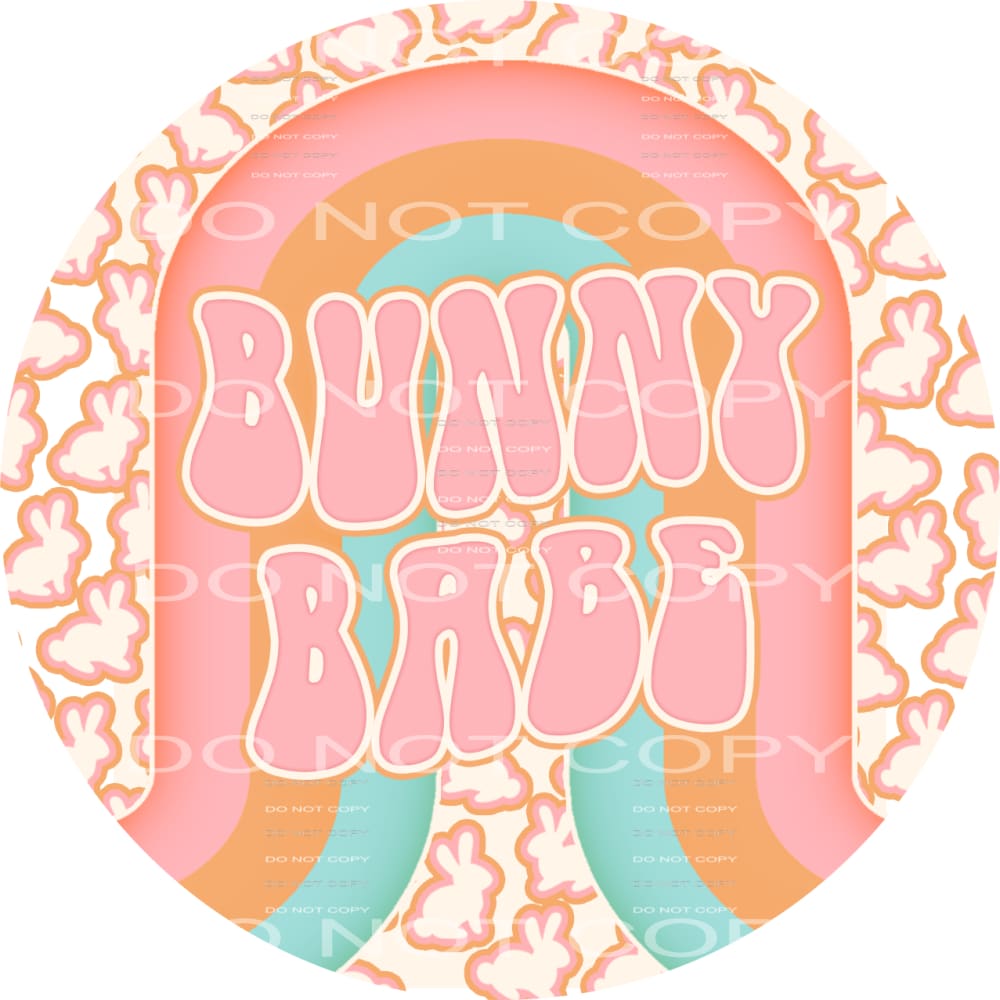 bunny babe #4818 Sublimation transfers - Heat Transfer