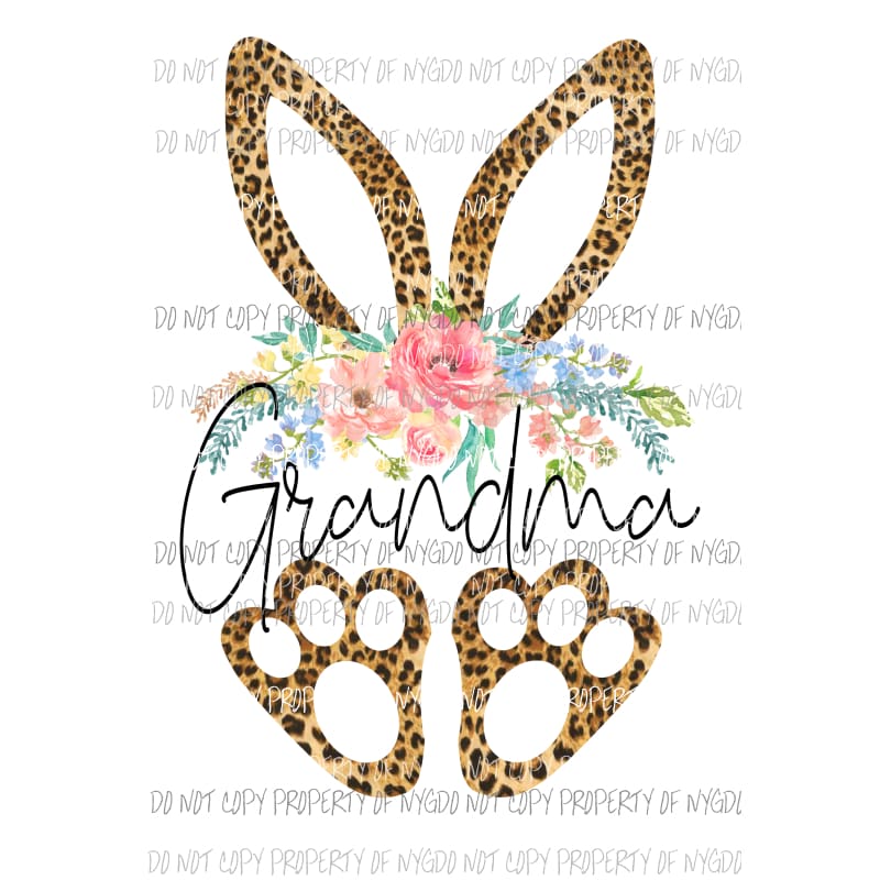 Bunny custom mom Nana grandma aunt in drop down menu Sublimation transfers Heat Transfer