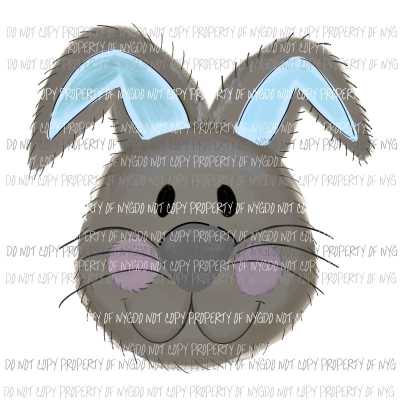 Bunny Rabbit boy watercolor Sublimation transfers Heat Transfer