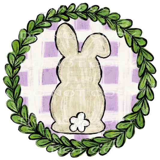 bunny wreath #4823 Sublimation transfers - Heat Transfer