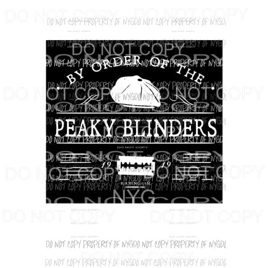 By order of the peaky blinders 4 Sublimation transfers Heat Transfer