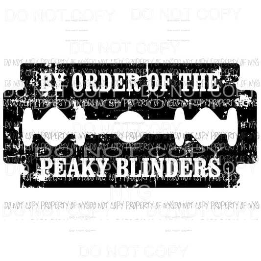 By order of the peaky blinders 5 Sublimation transfers Heat Transfer