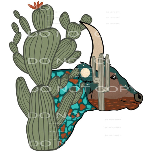 cactus bull #4073 Sublimation transfers - Heat Transfer