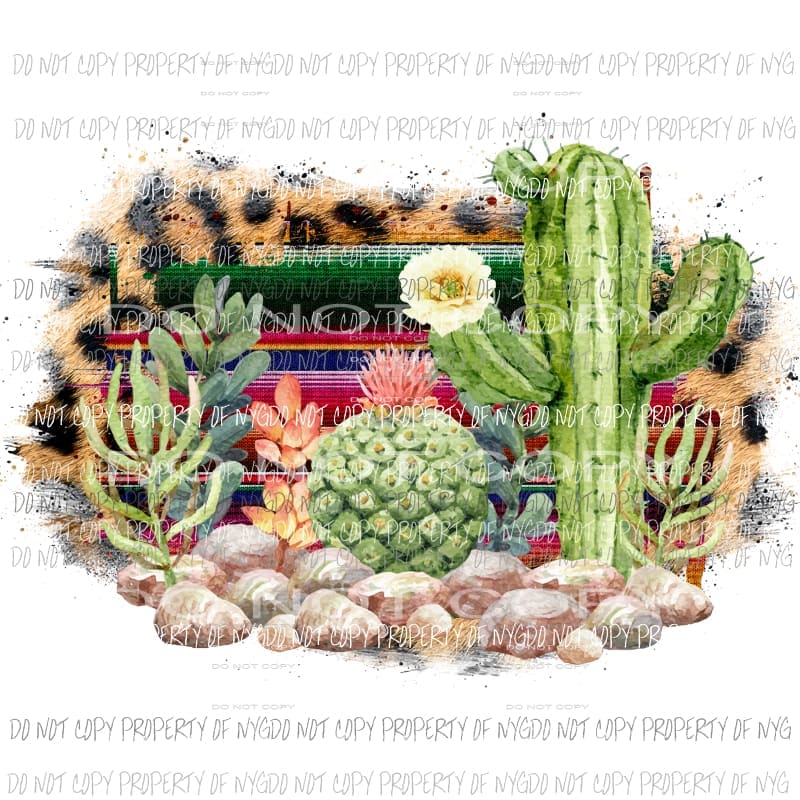 cactus desert cheetah Sublimation transfers Heat Transfer
