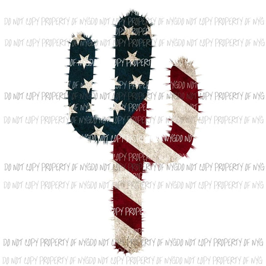 Cactus Flag # 2 Sublimation transfers Heat Transfer