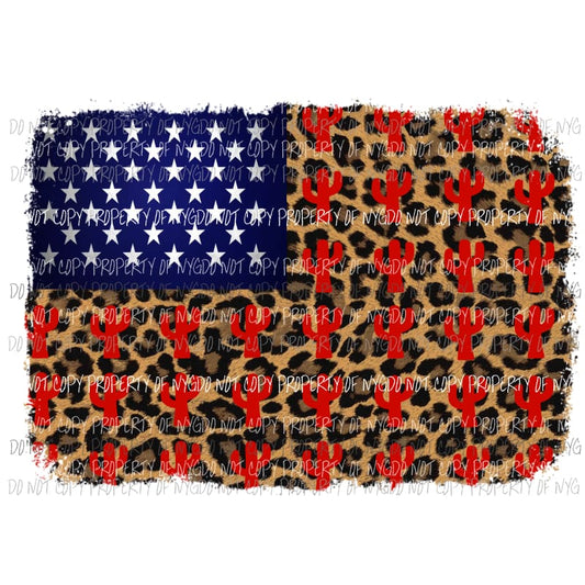 Cactus Flag Horizontal Sublimation transfers Heat Transfer