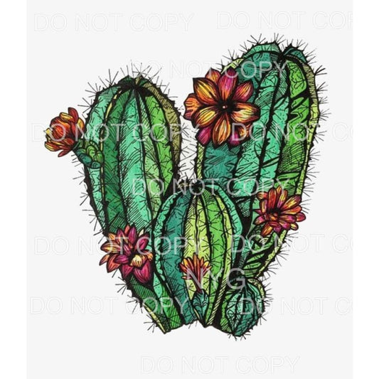 Cactus Group Flowers #2 Sublimation transfers - Heat 