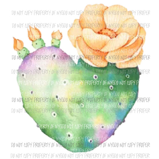 cactus Heart Sublimation transfers Heat Transfer