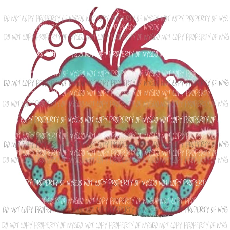 cactus pumpkin 1 Sublimation transfers Heat Transfer