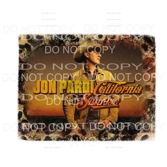 California Sunrise John Pardi Leopard Frame Sublimation 