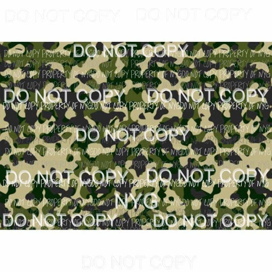 Camo Sheet #7 Sublimation transfers 13 x 9 inches Heat Transfer