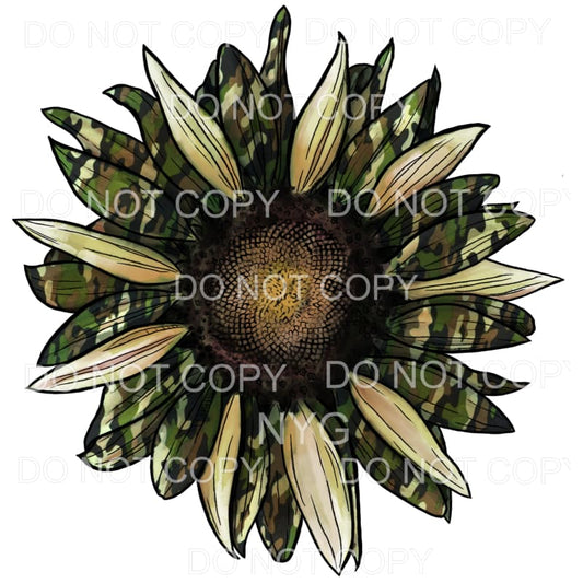 Camouflage Sunflower #2087 Sublimation transfers - Heat 